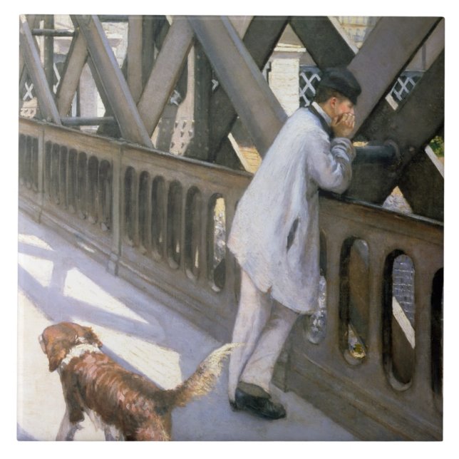 Le Pont de L'Europe: specificera av en vila man Kakelplatta (Framsidan)