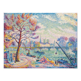 Le Pont Des Arts Paris | Paul Signac | Fototryck
