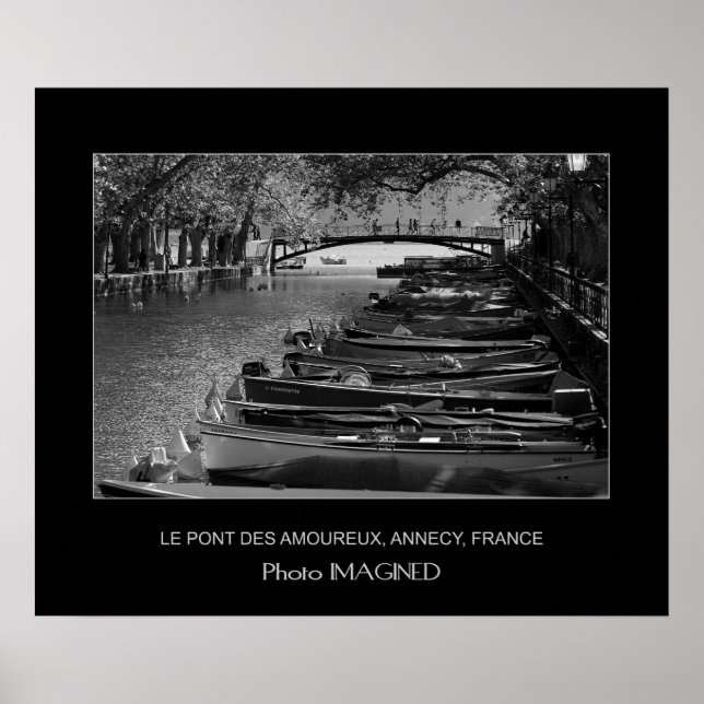 LE PONT DES KÄRLEK, ANNECY, FRANKRIKE POSTER (Framsidan)