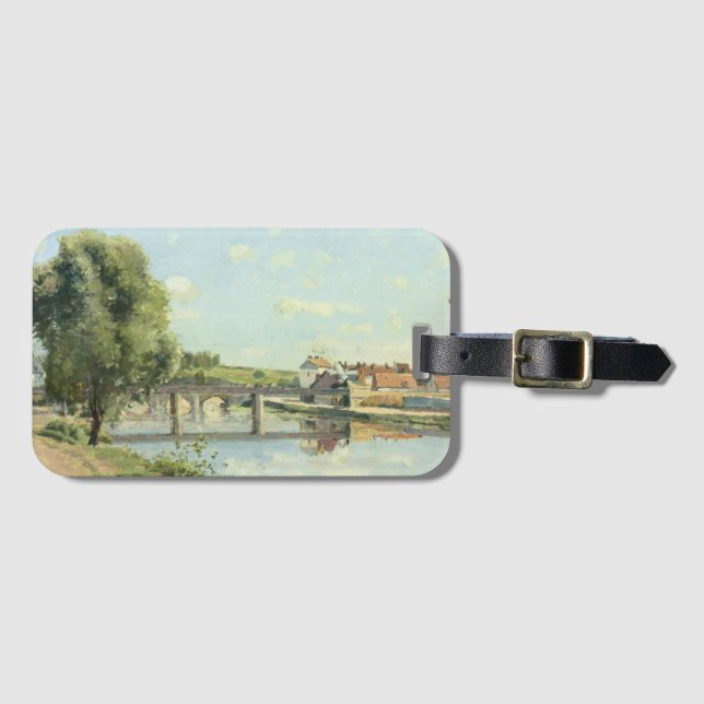 Le Pont Du chemin De Fer Camille Pissarro Bagagebricka (Framsida horisontal)