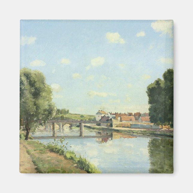 Le Pont Du chemin De Fer Camille Pissarro Magnet (Framsidan)