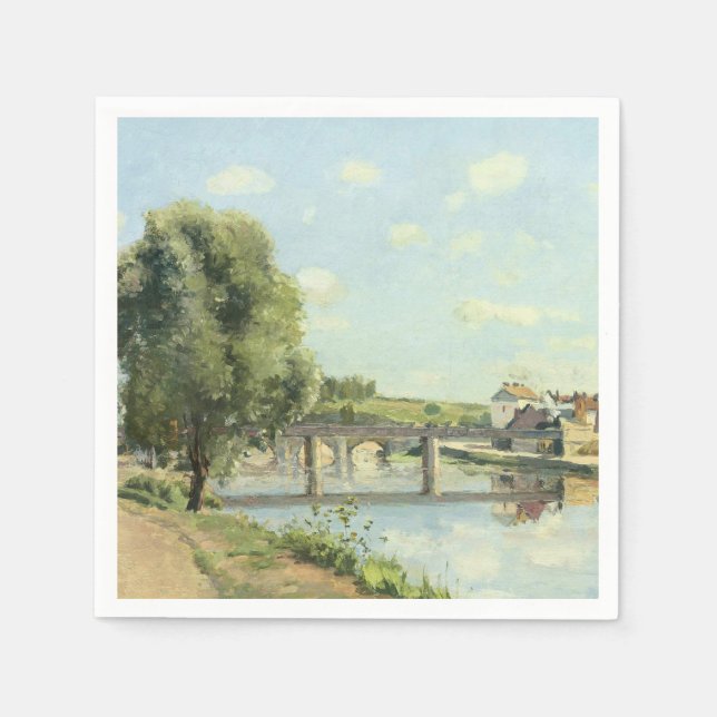 Le Pont Du chemin De Fer Camille Pissarro Pappersservett (Framsidan)
