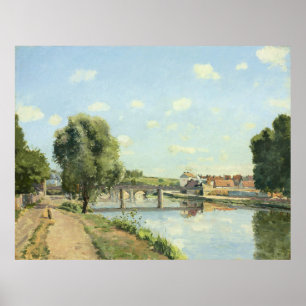 Le Pont Du chemin De Fer Camille Pissarro Poster