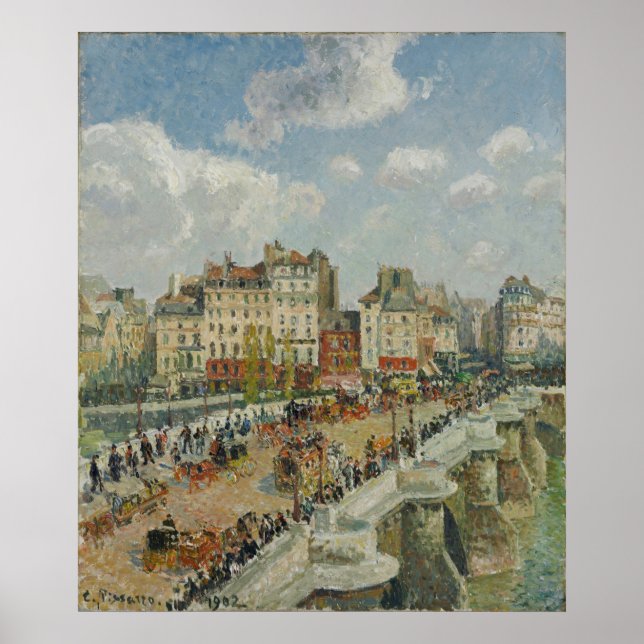 Le Pont-Neuf - Camille Pissarro - 1902 Poster (Framsidan)