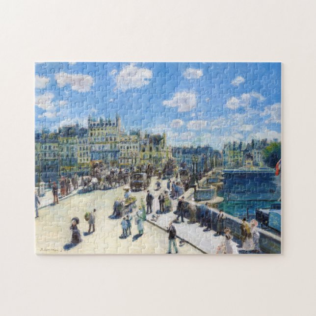 Le Pont-Neuf, Paris Pierre Auguste Renoir målning Pussel (Horisontell)