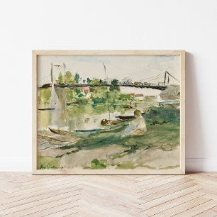 Le Pont sur l'Oise   Berthe Morisot Poster