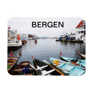 Le port de Bergen en Norvège Magnet