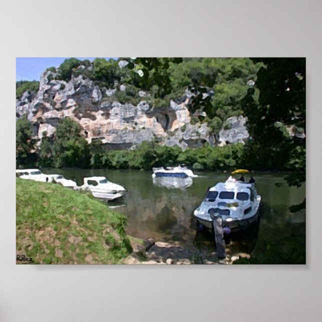 Le port de Bouzies Oils Atwork Poster (Framsidan)