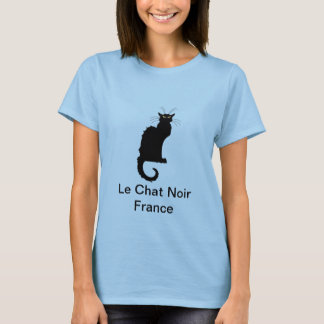 Le Prata Noir frankrikekvinna T-tröja Tee Shirt