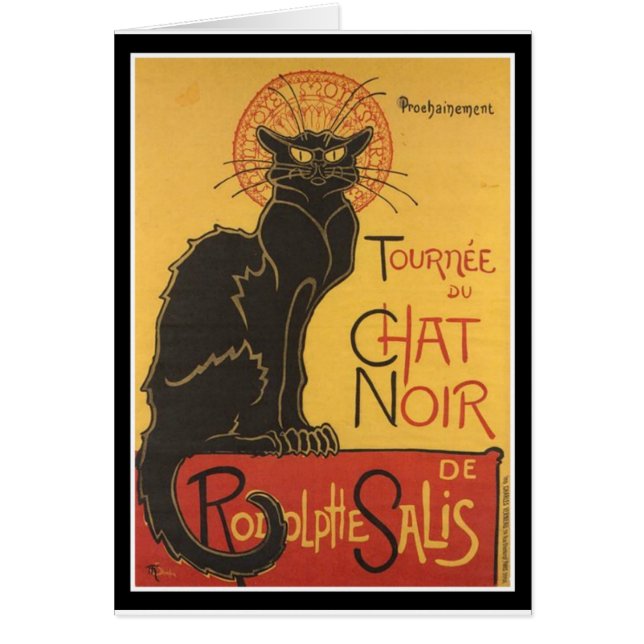 LE PRATA NOIR TRYCK HÄLSNINGSKORT (Framsidan)