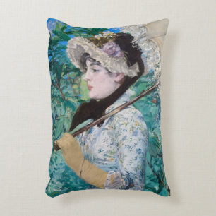 Le Printemps Édouard Manet Impressionist Painting Prydnadskudde