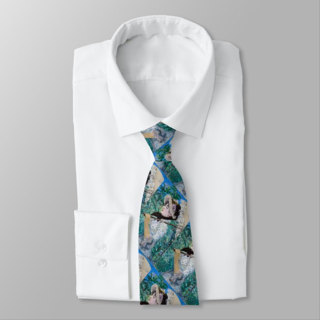 Le Printemps Manet Fine Art Painting Necktie Slips (Bunden)