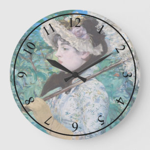 Le Printemps Manet Impressionist Art País Stor Klocka