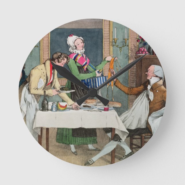 Le Restaurang, pub. vid Rodwell och Martin 1820 (c Rund Klocka (Framsida)