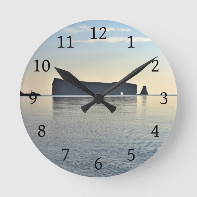 Le Rocher Perce Gaspesie Quebec Kanada Rund Klocka (Framsida)