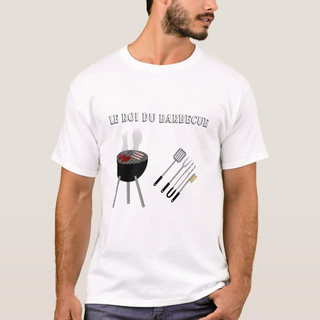 Le roi du barbecue personnalisable t shirt (Framsida)