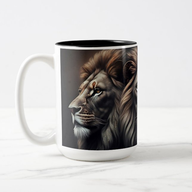 LE ROI LION Två-Tonad MUGG (Vänster)