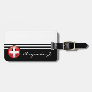 Le schweizareflagga bagagebricka