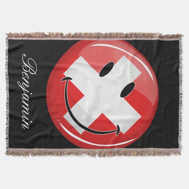 Le schweizareflagga filt (Framsidan)