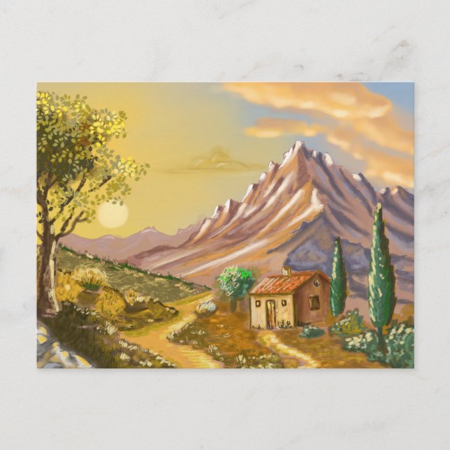 Le sentier du cabanon  vykort (Framsida)