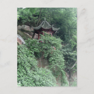 Le Shan Mountainside Buddhist Pavilion Vykort
