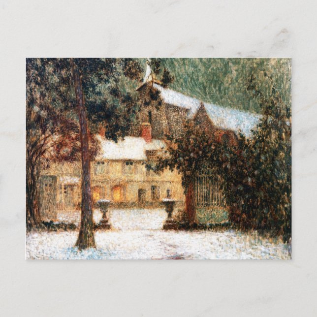 Le Sidaner: House i Snö Vykort (Framsida)
