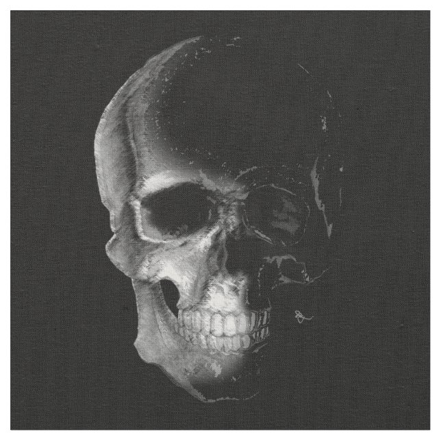 Le skalleskelett tyg (Närbild)