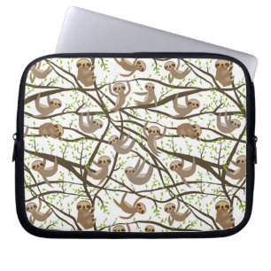 Le Slothmönster Laptop Fodral