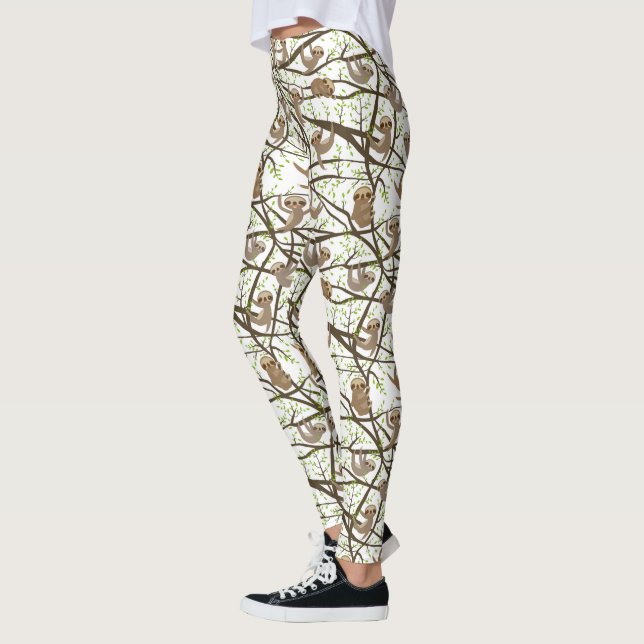 Le Slothmönster Leggings (Vänster)