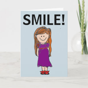 LE SMIL! FÖDELSEDAGKORT FÖR TJEJER KORT