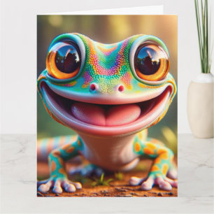 LE SMIL! ROlig GRODA FÖDELSEDAGSKORT Kort