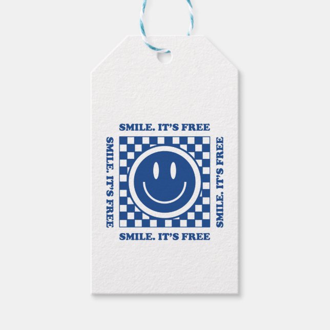 Le smile är gratis presentetikett (Framsidan)