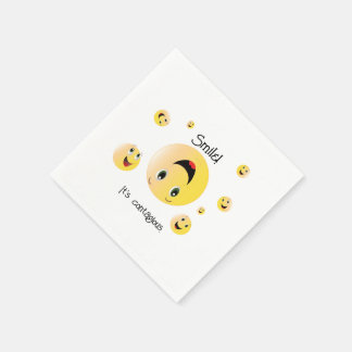 Le smile det är smittsamt pappersservett