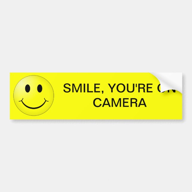 LE SMILE, DU ÄR PÅ KAMERA BILDEKAL (Framsidan)