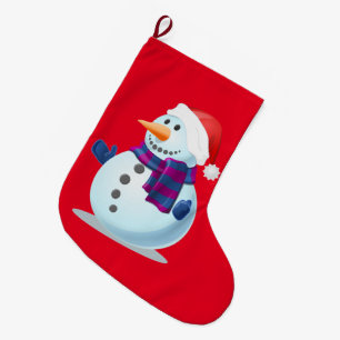 Le snögubben stor julstrumpa