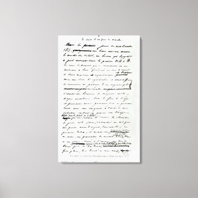 Le Soir d'un Jour de Marche" Canvastryck (Framsida)