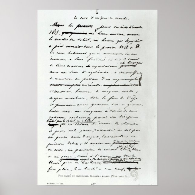 Le Soir d'un Jour de Marche" Poster (Framsidan)