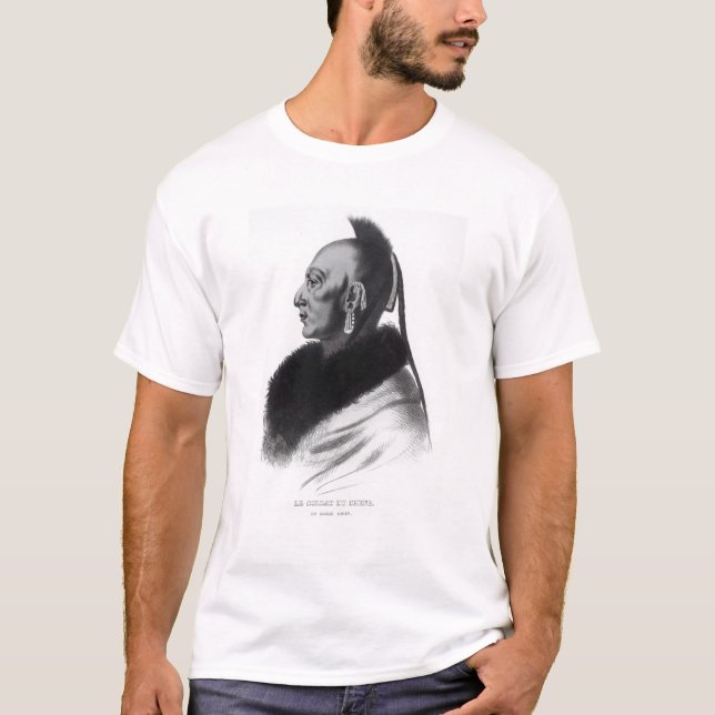 Le Soldat du Chene, en Osage chef Tee Shirt (Framsida)