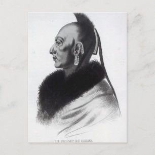 Le Soldat du Chene, en Osage chef Vykort