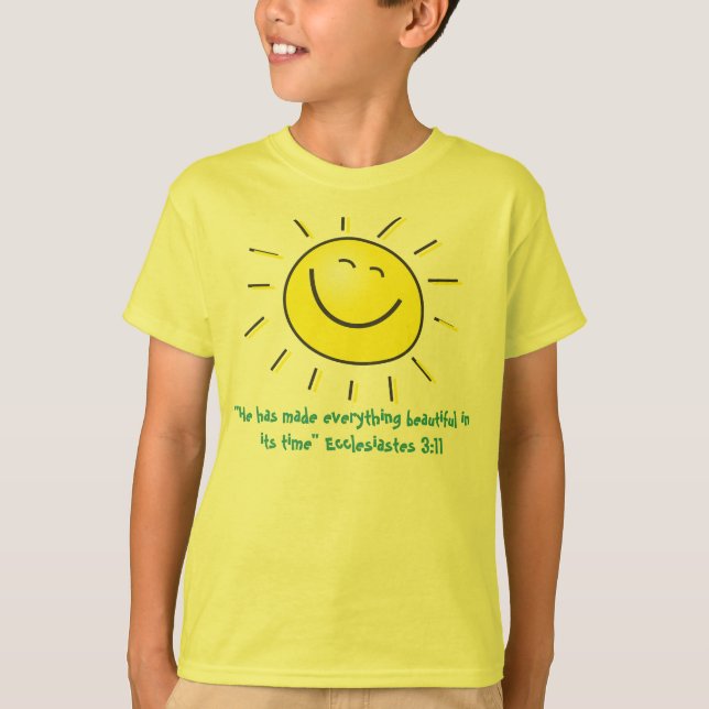 Le soldesign med Ecclesiastes bibelverse Tee Shirt (Framsida)