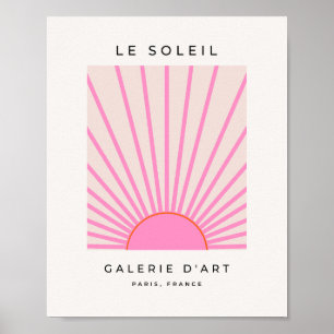 Le Soleil 01 Sol Rosa Sunshine Poster