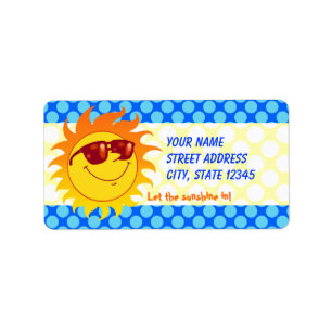 Le sommarsolen adressetikett