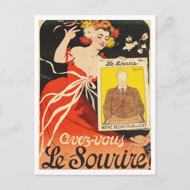 Le Sourire 1900 Frankrike Vykort (Framsida)