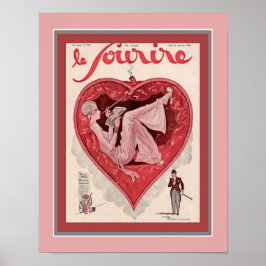 "Le Sourire" Fransk Deco Magazine Cover Poster