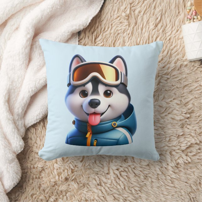 Le Super Husky Aventurier Kudde (Filt)