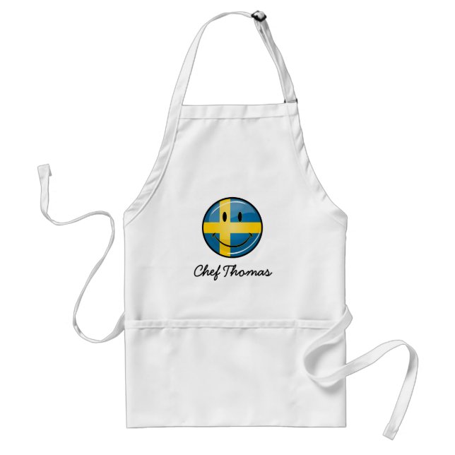 Le svenskflagga förkläde (Framsidan)