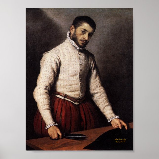Le Tailleur , Tailor Giovanni Battista Moroni Poster (Framsidan)