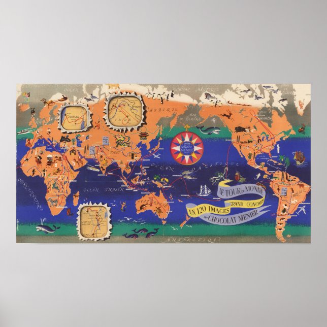 Le Tour du Monde Poster (Framsidan)