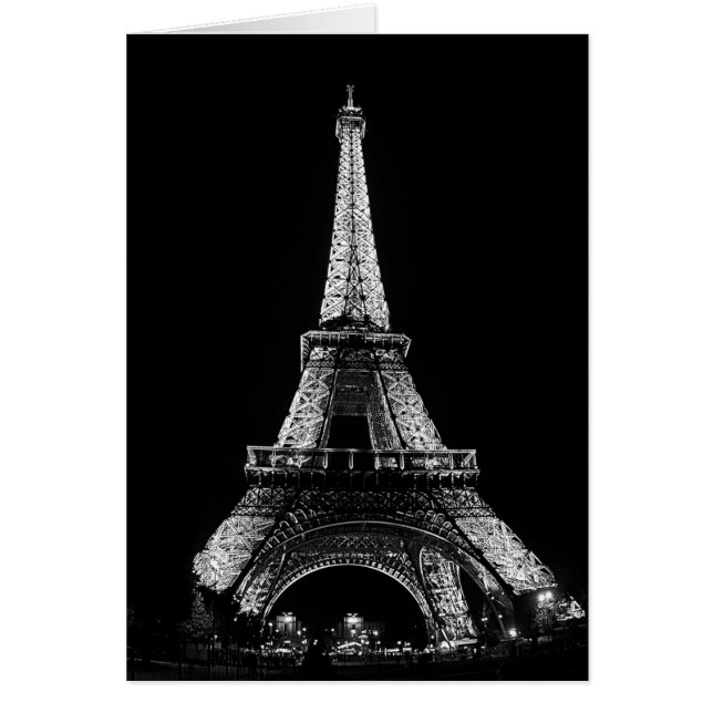 LE TOUR EIFFEL, PARIS, FRANKRIKE HÄLSNINGSKORT (Framsidan)