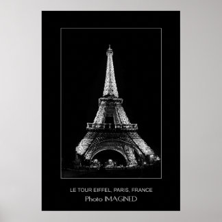 LE TOUR EIFFEL, PARIS, FRANKRIKE POSTER